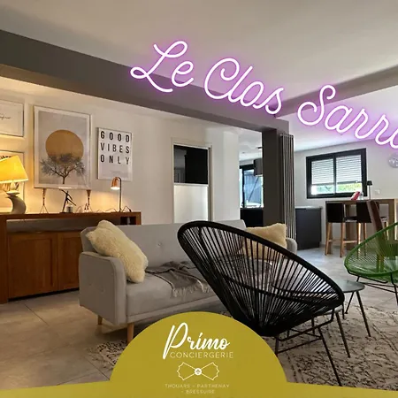 Le Clos Sarrail Maison Centre Jardin 8 Personnes Hébergement de vacances *